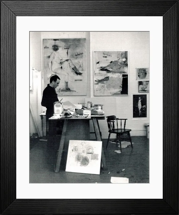 Framed Print : Larry Rivers in His Studio, 1964 Framed Print : Larry Rivers in His Studio, 1964