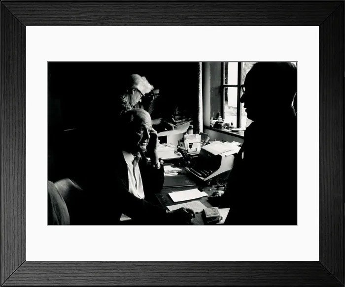 Framed Print : Henry Moore in His Home Office Framed Print : Henry Moore in His Home Office