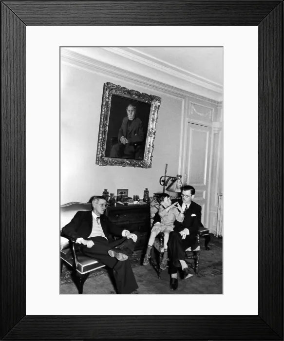 Framed Print : James Joyce and Family, 1938