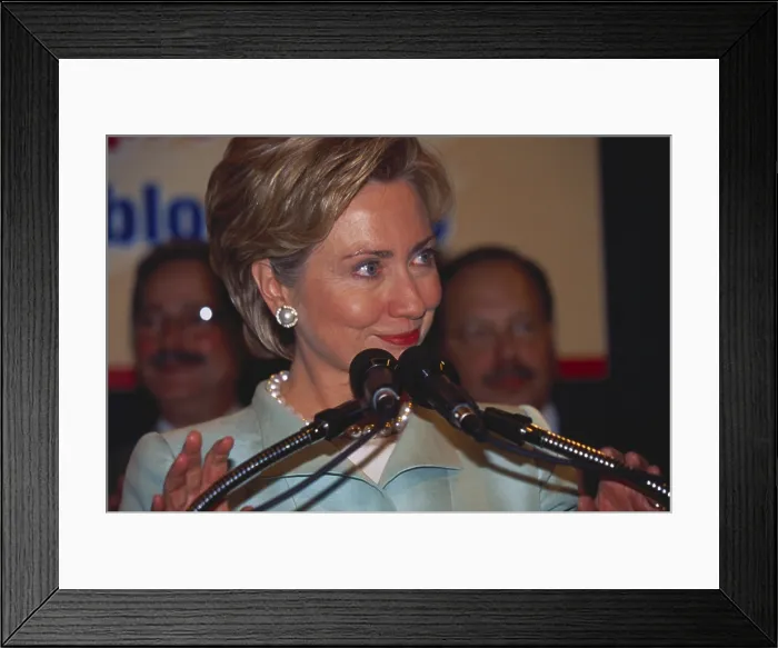 Framed Print : Hillary Clinton at 2000 Democratic Convention Framed Print : Hillary Clinton at 2000 Democratic Convention