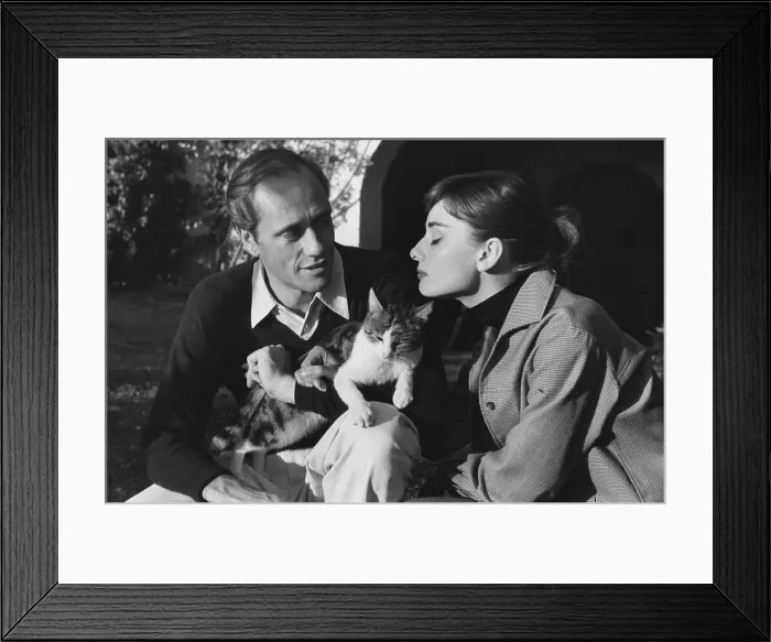 Framed Print : Audrey Hepburn and Mel Ferrer, 1955 Framed Print : Audrey Hepburn and Mel Ferrer, 1955