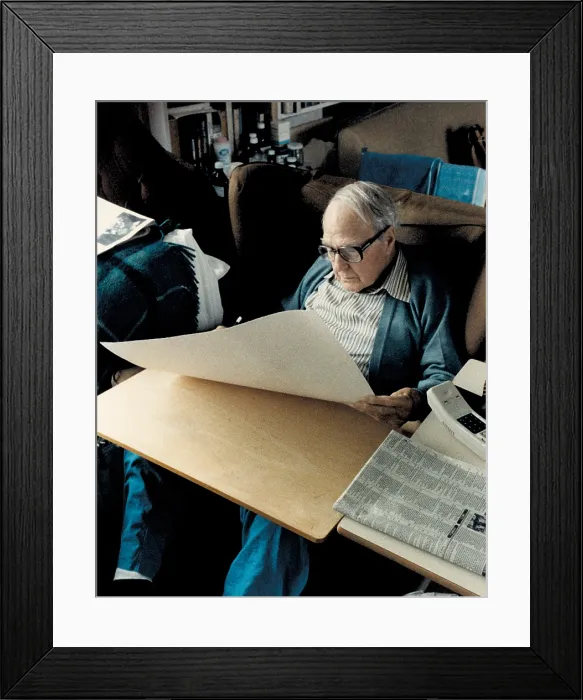 Framed Print : Henry Moore Signing Prints Framed Print : Henry Moore Signing Prints