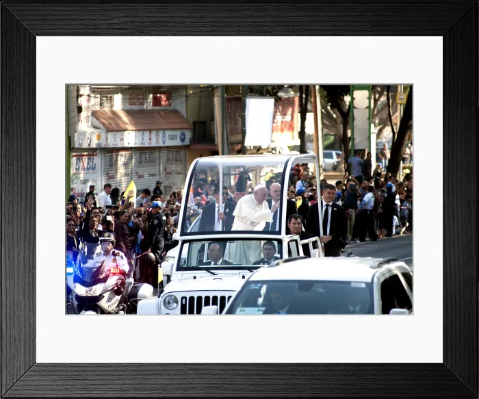 Framed Print : Pope Francis in Mexico Framed Print : Pope Francis in Mexico