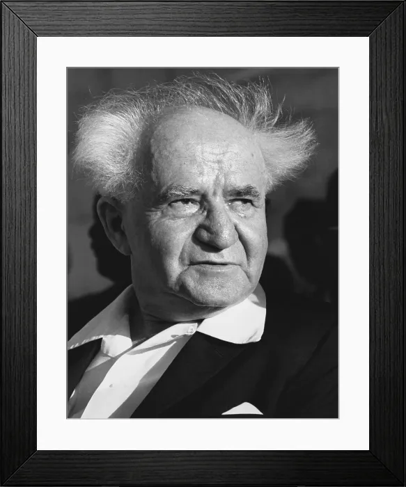 Framed Print : David Ben-Gurion