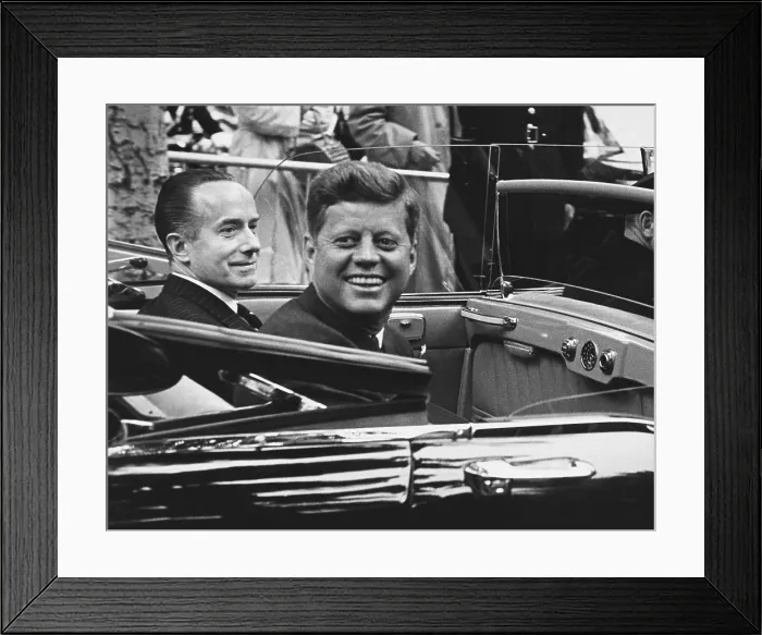 Framed Print : JFK in Paris Framed Print : JFK in Paris