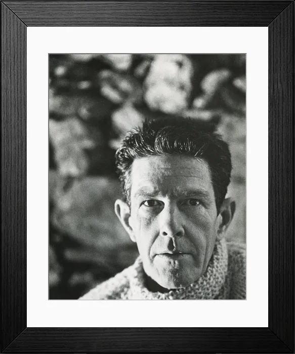 Framed Print : John Cage, 1963