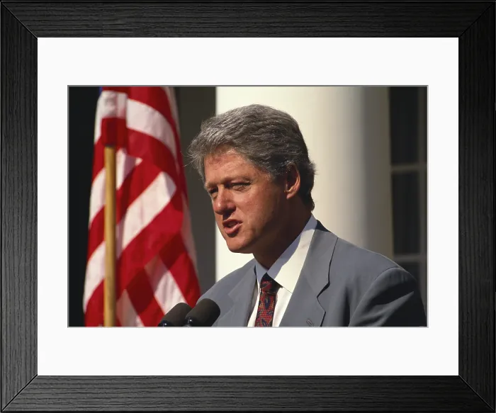 Framed Print : President Bill Clinton, 1993 Framed Print : President Bill Clinton, 1993