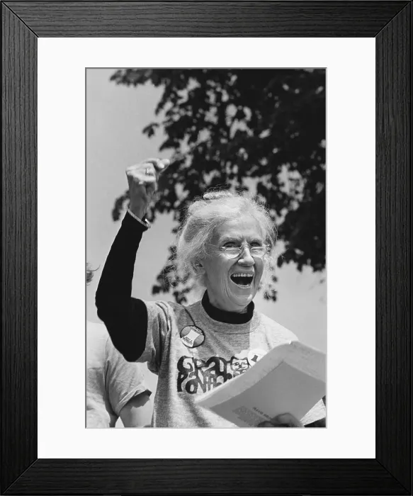 Framed Print : Maggie Kuhn, Gray Panthers