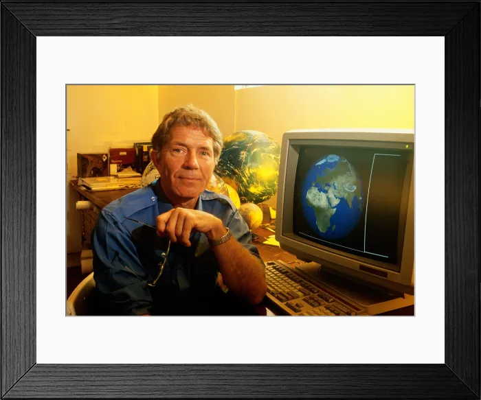 Framed Print : Tom Van Sant, American Conceptual Artist Framed Print : Tom Van Sant, American Conceptual Artist