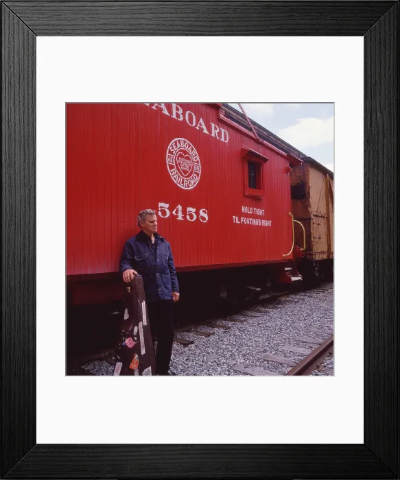 Framed Print : Doc Watson, c. 1986 Framed Print : Doc Watson, c. 1986