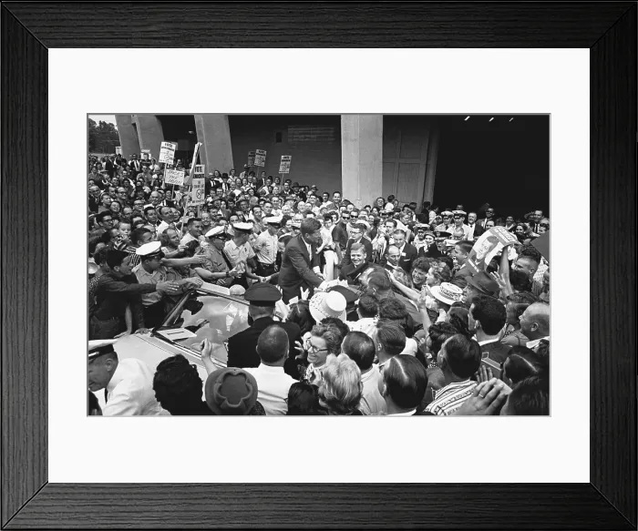 Framed Print : JFK in Charlotte Framed Print : JFK in Charlotte