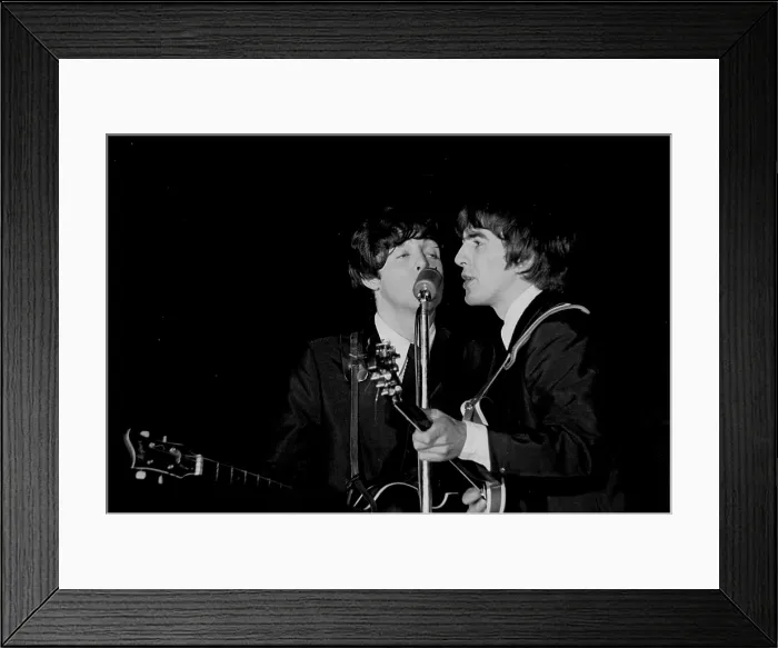 Framed Print : Paul McCartney and George Harrison, The Beatles, 1964 Framed Print : Paul McCartney and George Harrison, The Beatles, 1964
