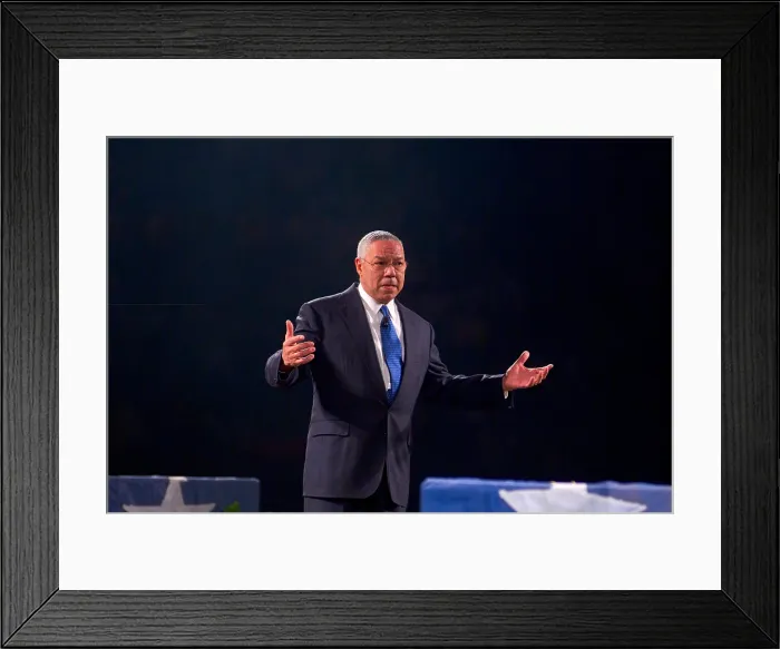 Framed Print : Colin Powell, American Statesman Framed Print : Colin Powell, American Statesman