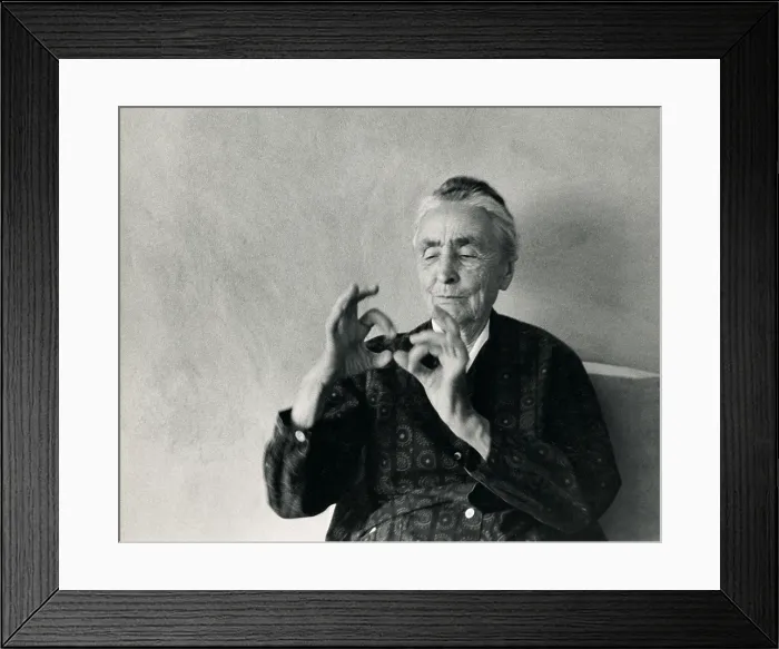 Framed Print : Georgia O'Keeffe at Home, 1971