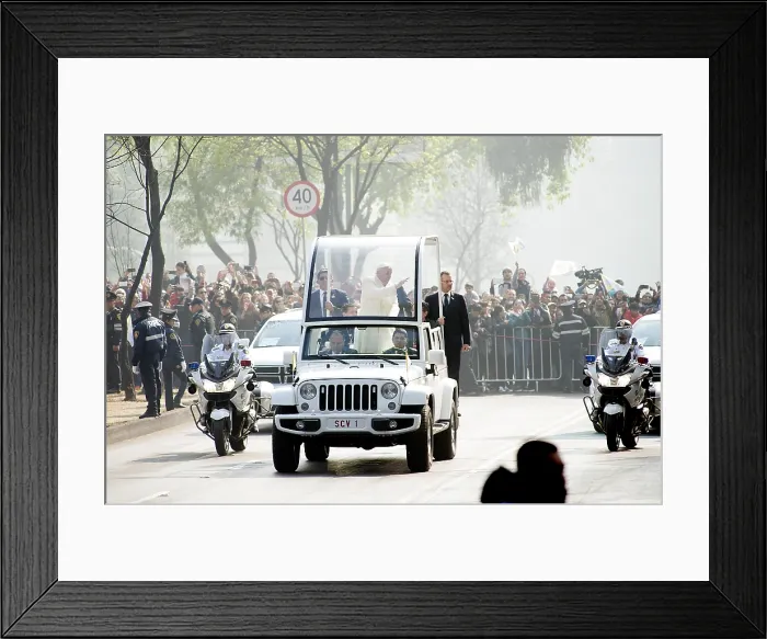 Framed Print : Pope Francis in Mexico Framed Print : Pope Francis in Mexico