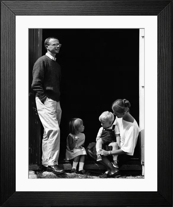 Framed Print : William Zinsser and Family