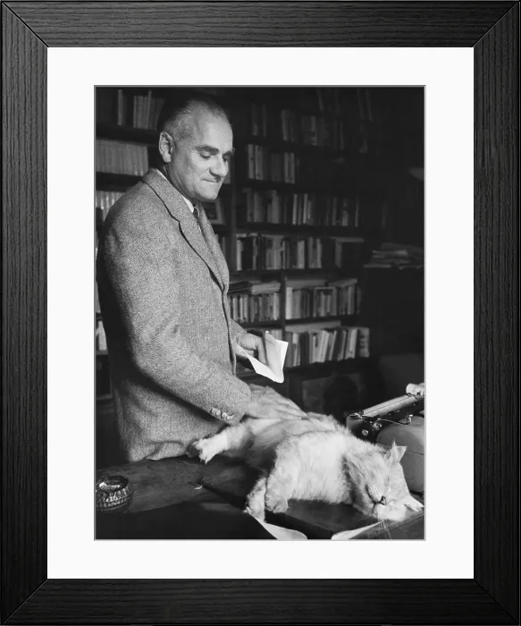 Framed Print : Alberto Moravia, Italian Writer Framed Print : Alberto Moravia, Italian Writer