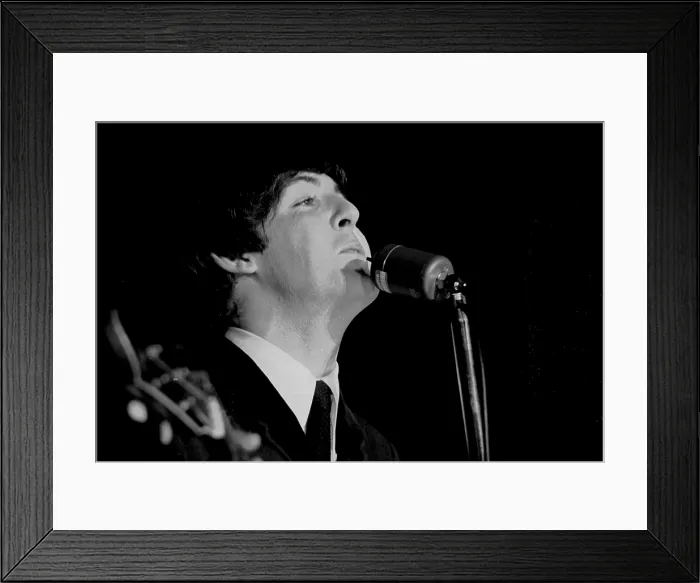 Framed Print : Paul McCartney with The Beatles, 1964