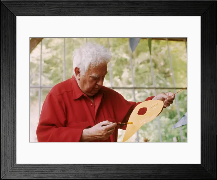 Framed Print : Alexander Calder, American sculptor and modern artist, known for his mid century mobiles