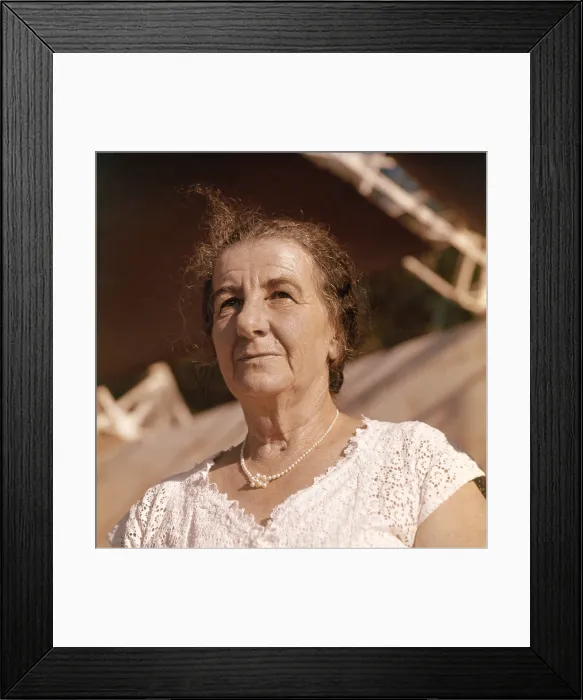 Framed Print : Golda Meir, Israeli Prime Minister