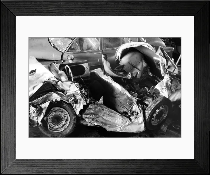 Framed Print : James Dean's Car Accident Framed Print : James Dean's Car Accident