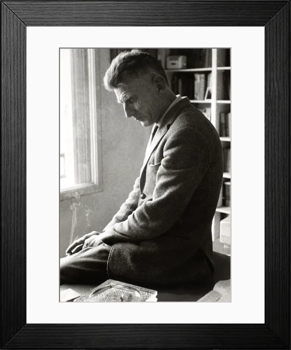 Framed Print : Samuel Beckett, Playwright, 1964 Framed Print : Samuel Beckett, Playwright, 1964