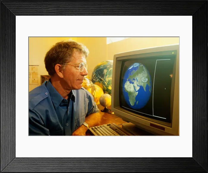 Framed Print : Tom Van Sant, American Conceptual Artist Framed Print : Tom Van Sant, American Conceptual Artist