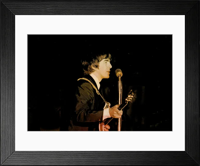 Framed Print : George Harrison with The Beatles, 1964 Framed Print : George Harrison with The Beatles, 1964
