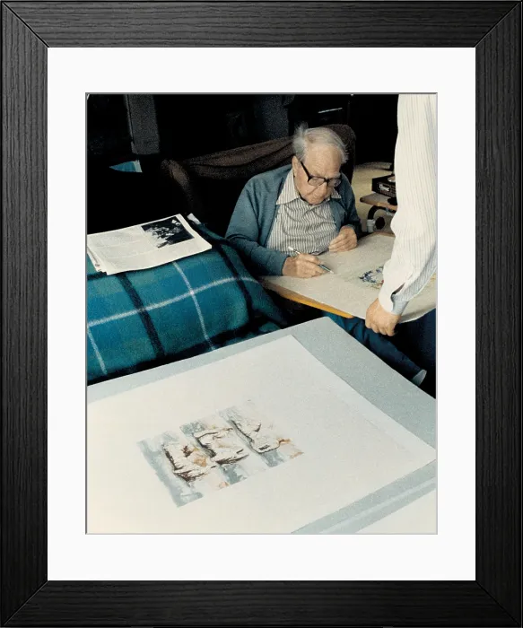 Framed Print : Henry Moore at Home, 1984 Framed Print : Henry Moore at Home, 1984