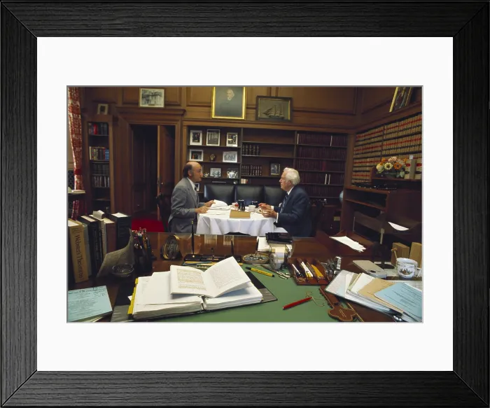 Framed Print : Chief Justice Warren Burger in His Chambers, 1977 Framed Print : Chief Justice Warren Burger in His Chambers, 1977