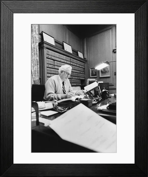 Framed Print : Chief Justice Warren Burger Framed Print : Chief Justice Warren Burger
