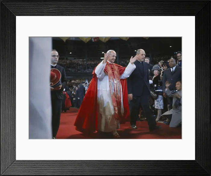 Framed Print : Pope Paul VI Visiting New York Framed Print : Pope Paul VI Visiting New York