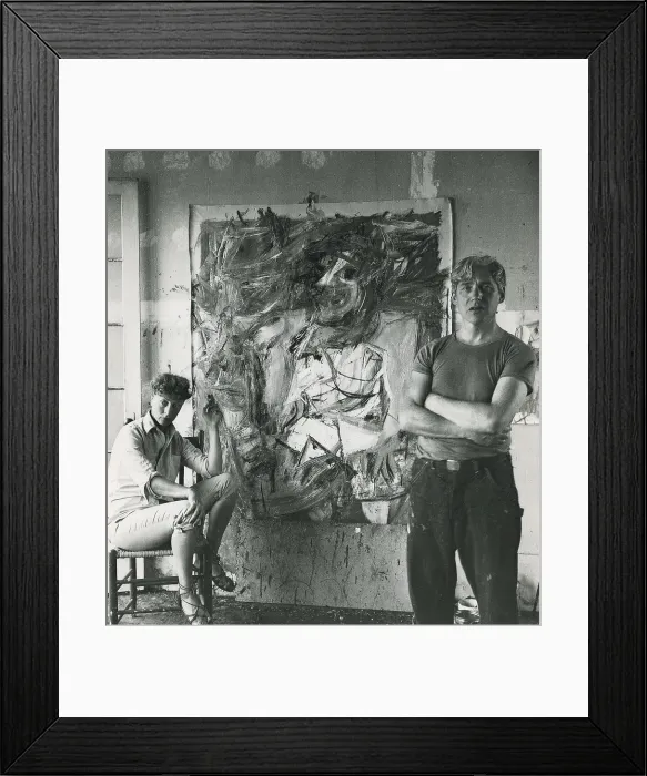 Framed Print : Elaine and Willem de Kooning Framed Print : Elaine and Willem de Kooning