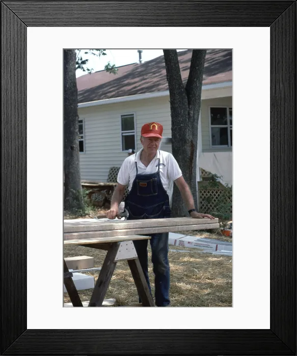 Framed Print : Jimmy Carter, Habitat for Humanity Framed Print : Jimmy Carter, Habitat for Humanity
