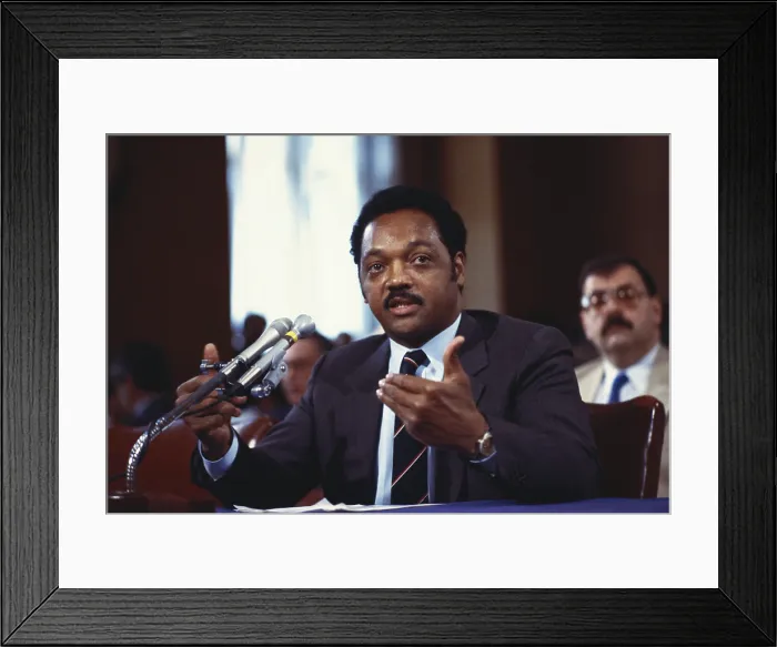 Framed Print : Jesse Jackson, c.1988 Framed Print : Jesse Jackson, c.1988