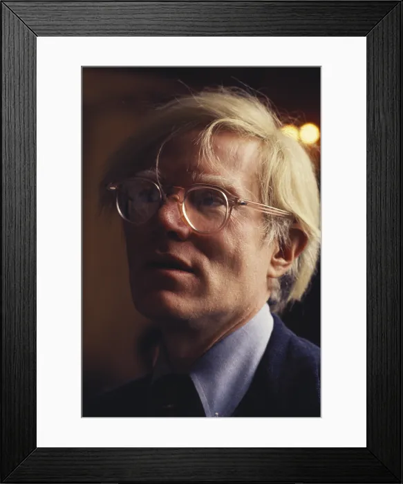 Framed Print : Andy Warhol, NYC, 1975 Framed Print : Andy Warhol, NYC, 1975