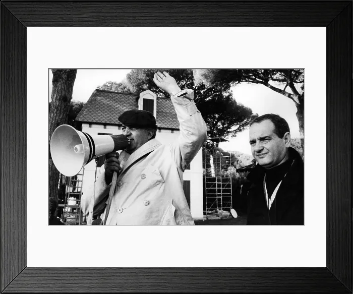 Framed Print : Federico Fellini and Gianni Di Venanzo Framed Print : Federico Fellini and Gianni Di Venanzo