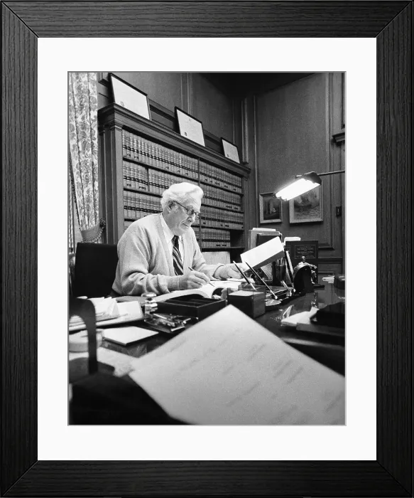 Framed Print : Chief Justice Warren Burger