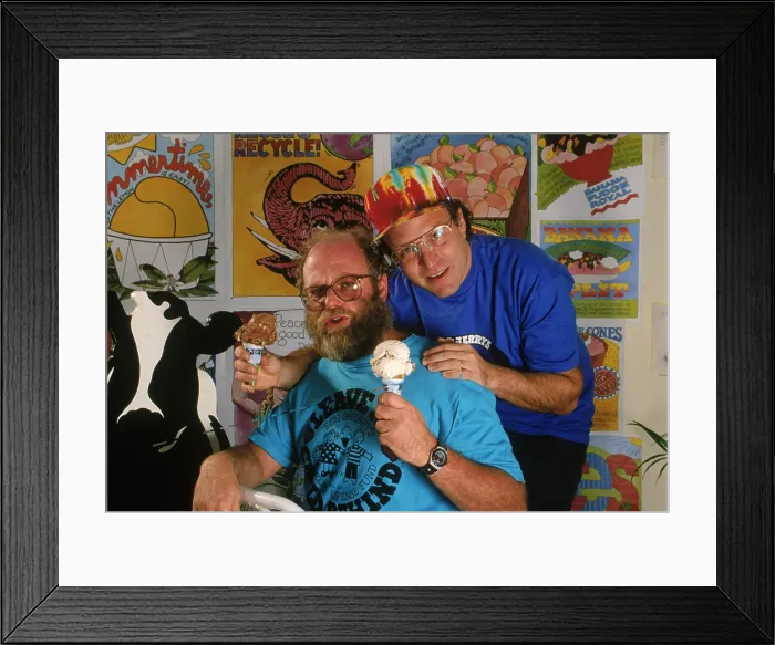 Framed Print : Ben and Jerry, 1993 Framed Print : Ben and Jerry, 1993