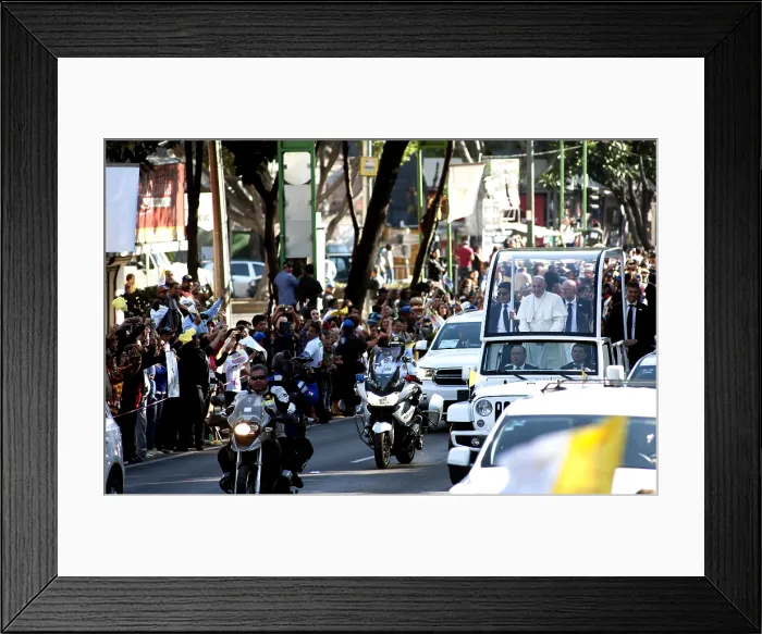 Framed Print : Pope Francis in Mexico Framed Print : Pope Francis in Mexico