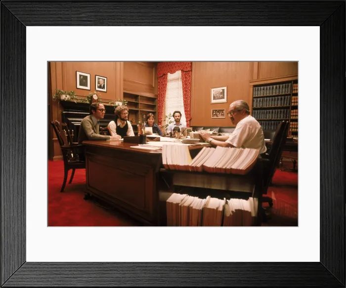 Framed Print : Supreme Court Justice Thurgood Marshall in his office