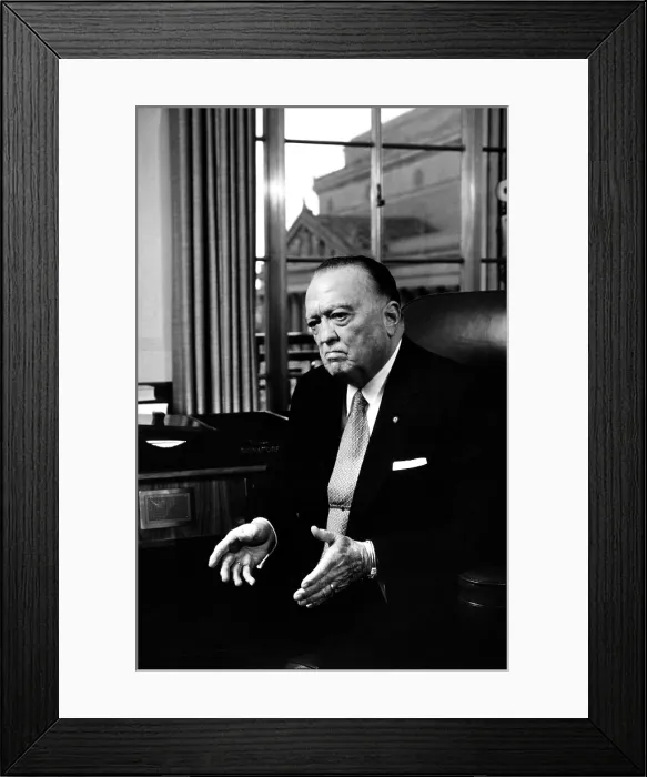 Framed Print : J. Edgar Hoover, First Director of the FBI Framed Print : J. Edgar Hoover, First Director of the FBI