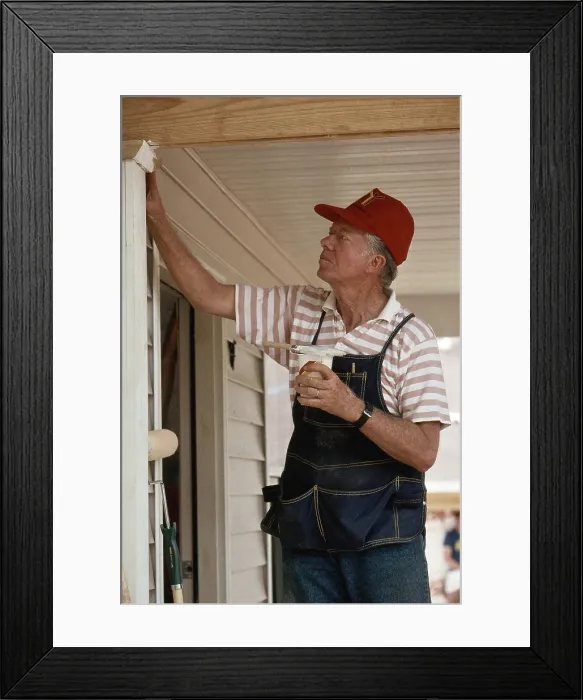 Framed Print : Jimmy Carter, Habitat for Humanity Framed Print : Jimmy Carter, Habitat for Humanity