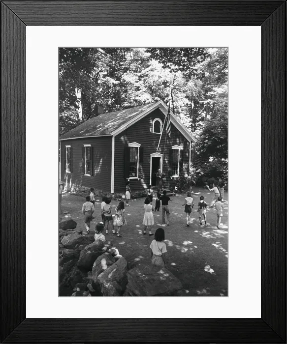 Framed Print : Little School House, 1955 Framed Print : Little School House, 1955