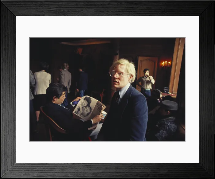 Framed Print : Andy Warhol, American Pop Artist, 1975 Framed Print : Andy Warhol, American Pop Artist, 1975