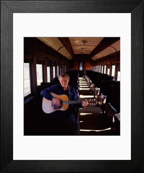 Framed Print : Doc Watson, Cover of Riding the Midnight Train Album, 1986 Framed Print : Doc Watson, Cover of Riding the Midnight Train Album, 1986