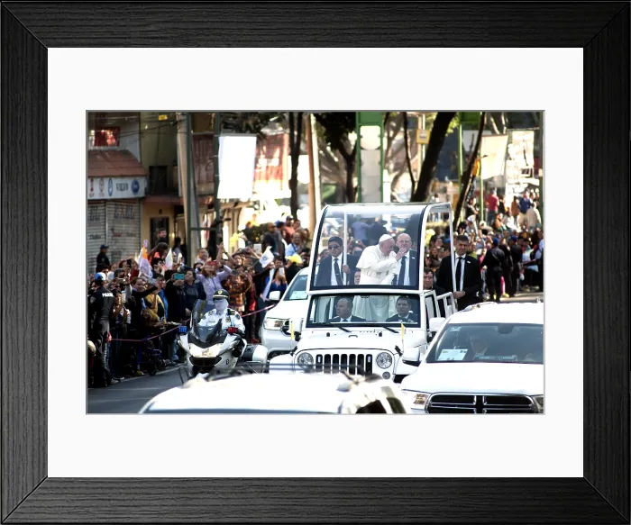 Framed Print : Pope Francis in Mexico Framed Print : Pope Francis in Mexico
