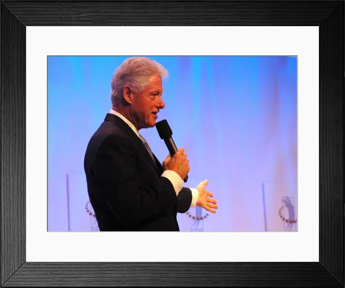 Framed Print : Former President Bill Clinton