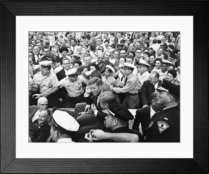 Framed Print : JFK in Charlotte Framed Print : JFK in Charlotte