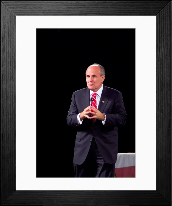 Framed Print : Rudy Giuliani Framed Print : Rudy Giuliani